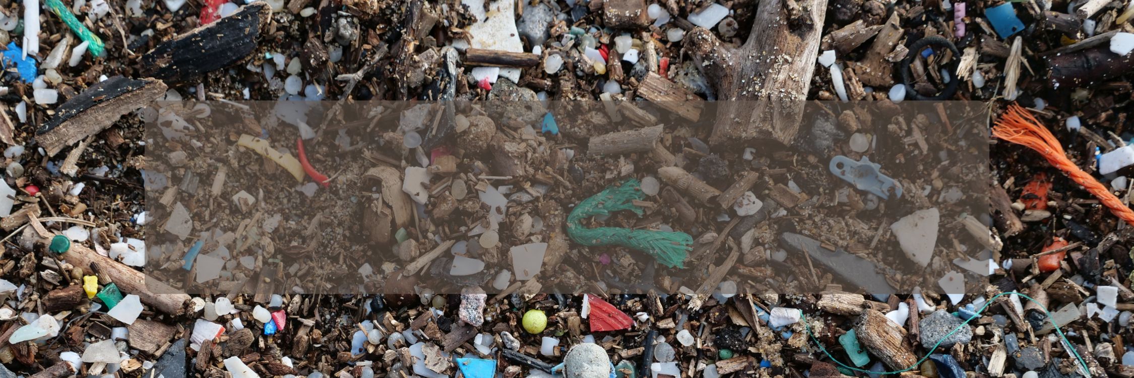 Plastic in water for disposing of waste.
